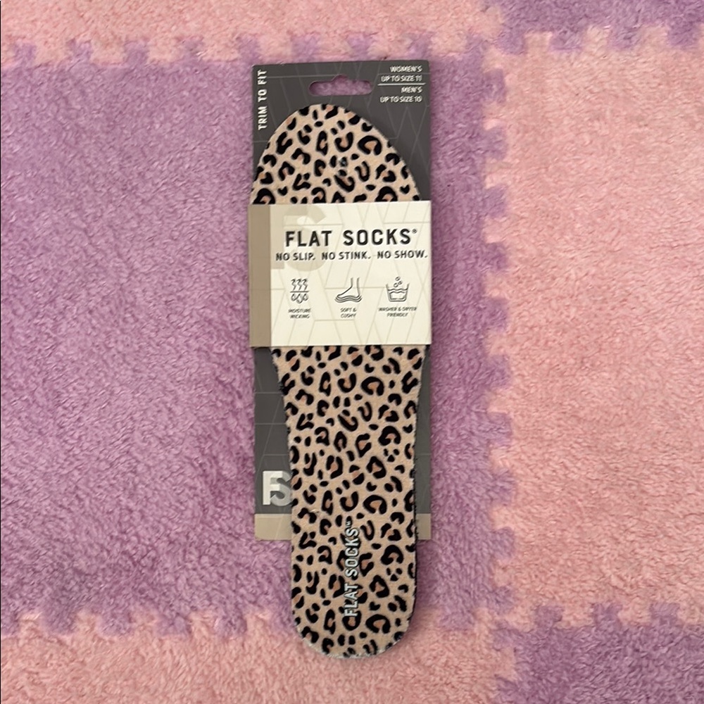 Leopard Print No-Show Socks